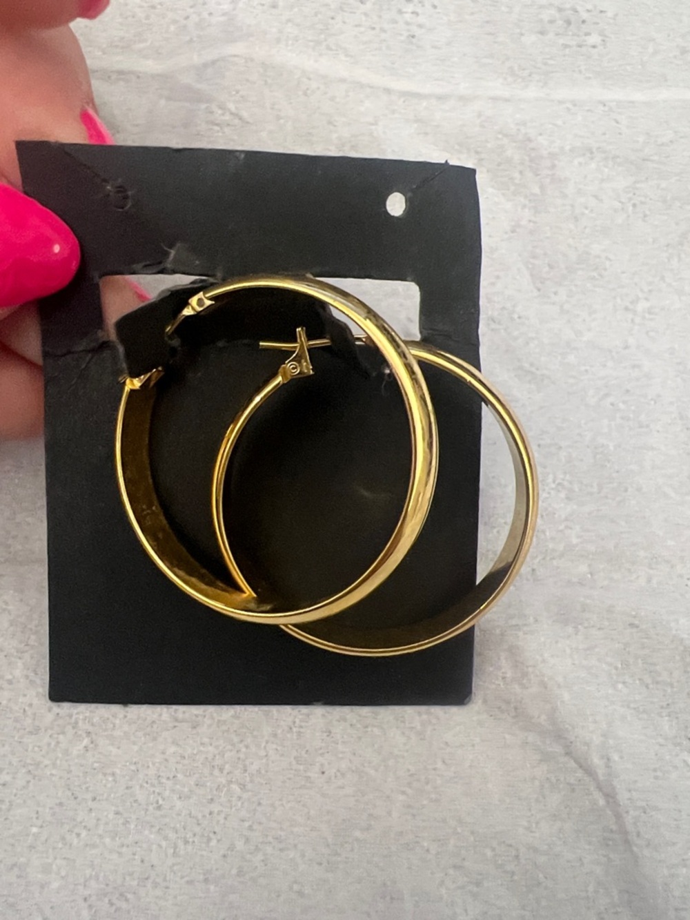 Monet Gold-Tone Hoop Earrings - Picture 2 of 7